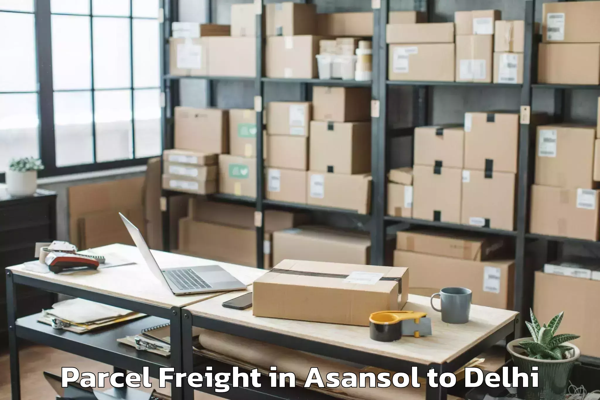 Easy Asansol to New Delhi Parcel Freight Booking